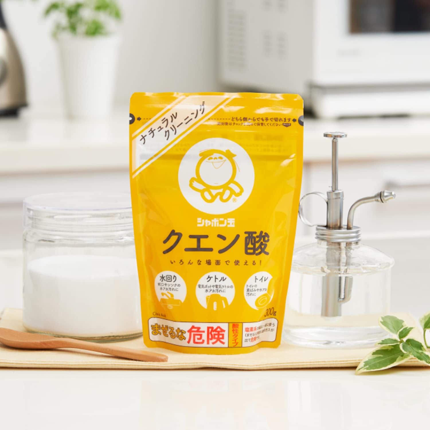 Amazon.co.jp: シャボン玉 クエン酸 掃除 粉末 300g 水アカ 黄ばみ
